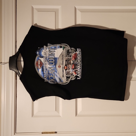 Harley Davidson no sleeve T-shirt New Jersey 2011 - Picture 2 of 4